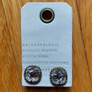 Anthropologie Swarovski crystal earrings.